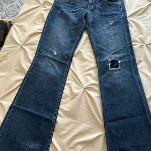Armani Exchange Distressed Blue Women's Jeans